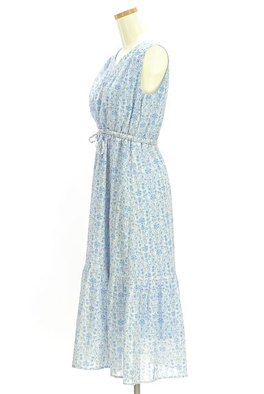 axes femme（アクシーズファム）の古着「花柄シフォンロングワンピース（ワンピース・チュニック）」大画像３へ