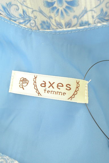 axes femme（アクシーズファム）の古着「花柄シフォンロングワンピース（ワンピース・チュニック）」大画像６へ