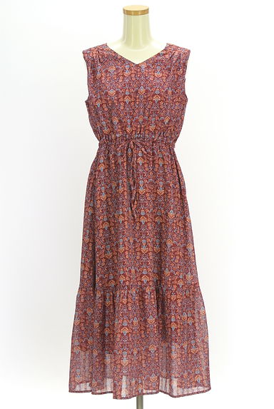 axes femme（アクシーズファム）の古着「花柄シフォンロングワンピース（ワンピース・チュニック）」大画像１へ