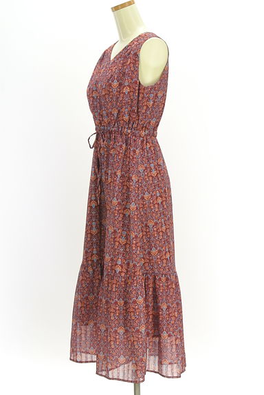 axes femme（アクシーズファム）の古着「花柄シフォンロングワンピース（ワンピース・チュニック）」大画像３へ