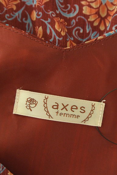 axes femme（アクシーズファム）の古着「花柄シフォンロングワンピース（ワンピース・チュニック）」大画像６へ