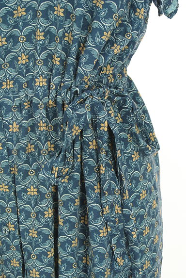 MOUSSY（マウジー）の古着「エスニック花柄ロングワンピース（ワンピース・チュニック）」大画像５へ
