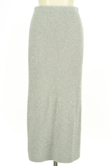 NATURAL BEAUTY BASIC（ナチュラルビューティベーシック）の古着「ラメリブニットトップス＋ロングスカート（セットアップ（ジャケット＋スカート））」大画像５へ