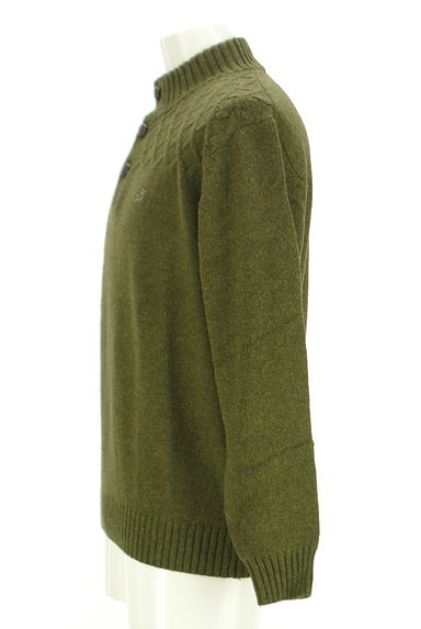 Crocodile（クロコダイル）の古着「チェック編みモックネックニット（スウェット・パーカー）」大画像３へ