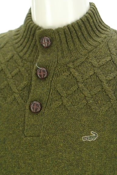 Crocodile（クロコダイル）の古着「チェック編みモックネックニット（スウェット・パーカー）」大画像４へ