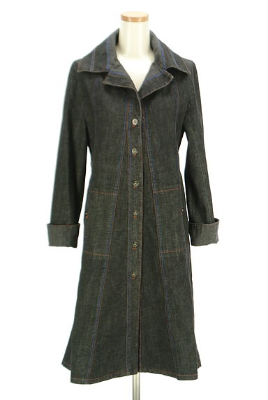 HIROKO KOSHINO（ヒロココシノ）の古着「HIROKO KOSHINO TRUNK デニムロングコート（コート）」大画像５へ