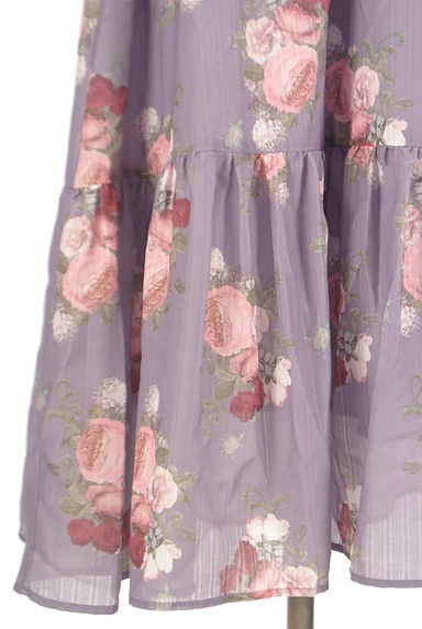 axes femme（アクシーズファム）の古着「花柄レースアップロングワンピース（ワンピース・チュニック）」大画像５へ