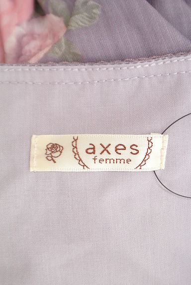 axes femme（アクシーズファム）の古着「花柄レースアップロングワンピース（ワンピース・チュニック）」大画像６へ