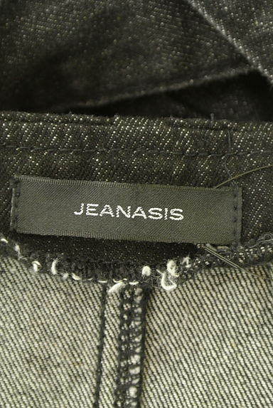 JEANASiS（ジーナシス）の古着「ブラックデニムサロペットパンツ（オーバーオール・サロペット）」大画像６へ