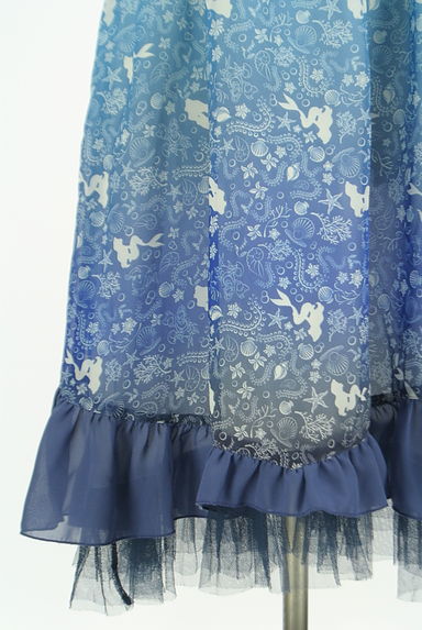 axes femme（アクシーズファム）の古着「デニム×シフォン膝下キャミワンピース（キャミワンピース）」大画像５へ
