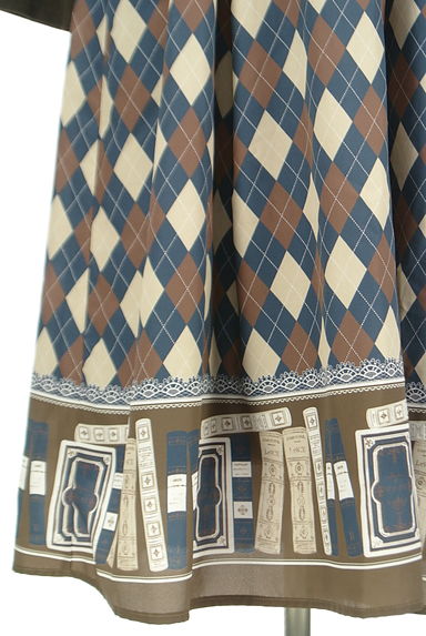 axes femme（アクシーズファム）の古着「アーガイルチェックロングワンピース（ワンピース・チュニック）」大画像５へ