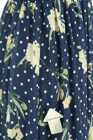 WILLSELECTION（ウィルセレクション）の古着「花柄×ドットロングシフォンワンピース（ワンピース・チュニック）」大画像４へ