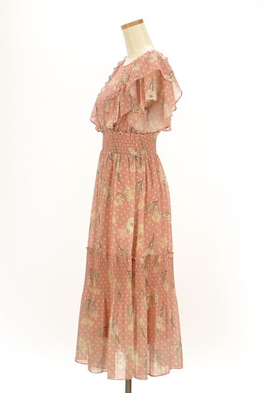 WILLSELECTION（ウィルセレクション）の古着「花柄×ドットロングシフォンワンピース（ワンピース・チュニック）」大画像３へ