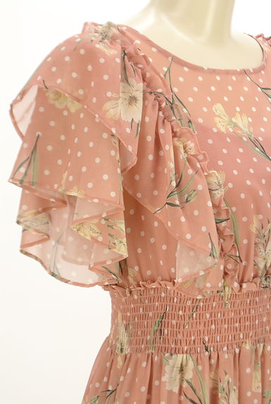 WILLSELECTION（ウィルセレクション）の古着「花柄×ドットロングシフォンワンピース（ワンピース・チュニック）」大画像４へ