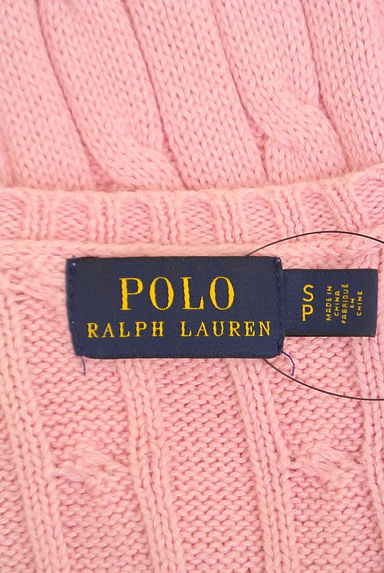 POLO RALPH LAUREN（ポロラルフローレン）の古着「Vネックケーブルニット（ニット）」大画像６へ