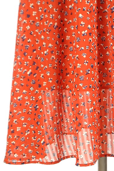 NATURAL BEAUTY BASIC（ナチュラルビューティベーシック）の古着「小花柄ロングシフォンワンピース（ワンピース・チュニック）」大画像５へ