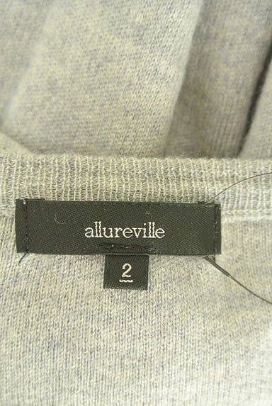 allureville（アルアバイル）の古着「Vネックドロップショルダーニット（ニット）」大画像６へ