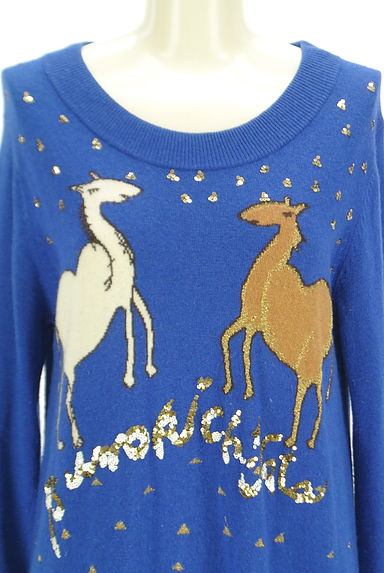TSUMORI CHISATO（ツモリチサト）の古着「スパンコール刺繍膝丈ニットワンピース（ワンピース・チュニック）」大画像４へ