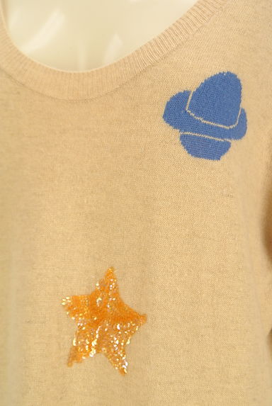 TSUMORI CHISATO（ツモリチサト）の古着「スパンコール星柄膝丈ニットワンピース（ワンピース・チュニック）」大画像４へ