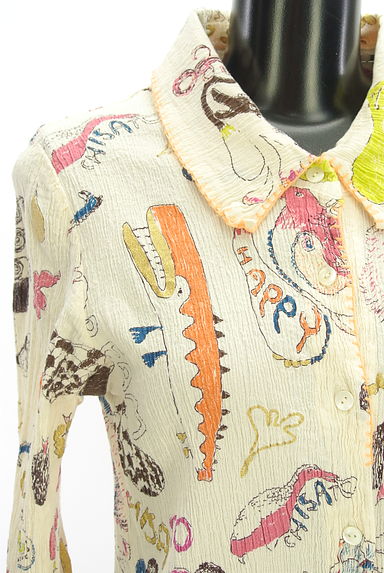 TSUMORI CHISATO（ツモリチサト）の古着「イラスト楊柳ブラウス（ブラウス）」大画像４へ