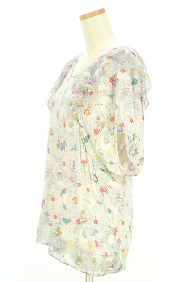 TSUMORI CHISATO（ツモリチサト）の古着「シフォンフリルイラストカットソー（カットソー・プルオーバー）」大画像３へ