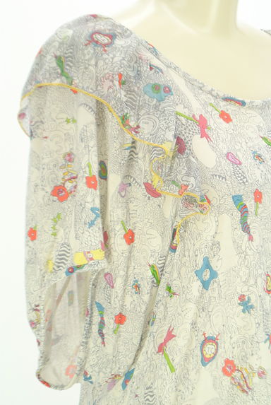 TSUMORI CHISATO（ツモリチサト）の古着「シフォンフリルイラストカットソー（カットソー・プルオーバー）」大画像４へ