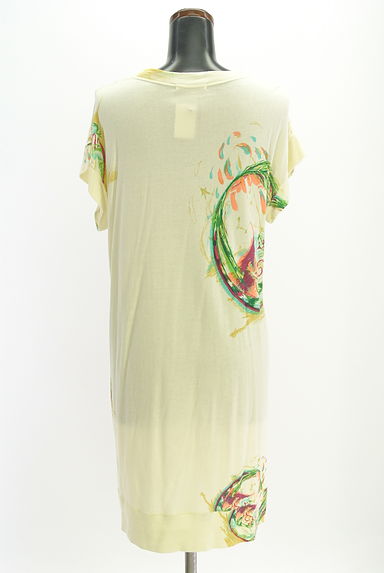 TSUMORI CHISATO（ツモリチサト）の古着「フレンチスリーブプリントワンピース（ワンピース・チュニック）」大画像２へ