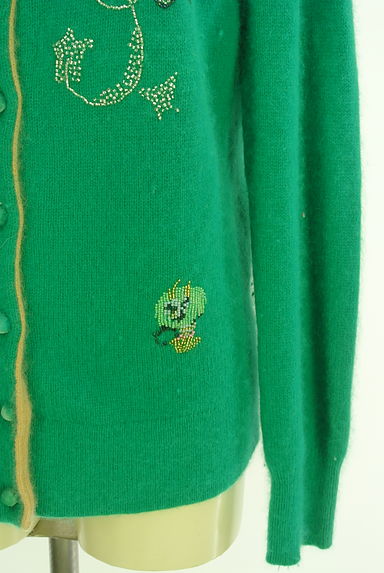 TSUMORI CHISATO（ツモリチサト）の古着「ビーズ刺繍アンゴラ混ニットカーディガン（カーディガン・ボレロ）」大画像５へ