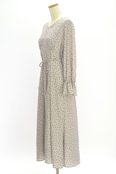 PROPORTION BODY DRESSING（プロポーションボディ ドレッシング）の古着「ドット柄ロングワンピース（ワンピース・チュニック）」大画像３へ