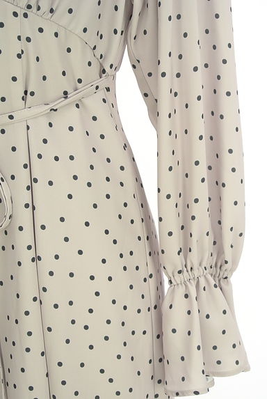 PROPORTION BODY DRESSING（プロポーションボディ ドレッシング）の古着「ドット柄ロングワンピース（ワンピース・チュニック）」大画像５へ