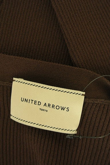 UNITED ARROWS（ユナイテッドアローズ）の古着「Vネックリブニットカーディガン（カーディガン・ボレロ）」大画像６へ