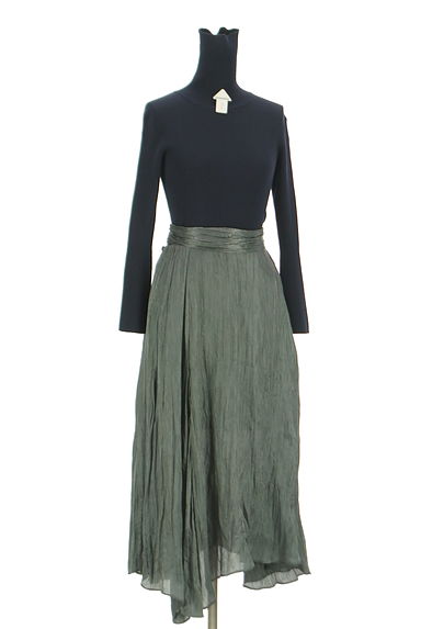 emmi atelier（エミ アトリエ）の古着「異素材切替ロングワンピース（ワンピース・チュニック）」大画像４へ