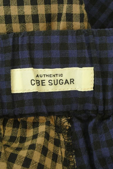 CUBE SUGAR（キューブシュガー）の古着「チェック柄配色パンツ（パンツ）」大画像６へ