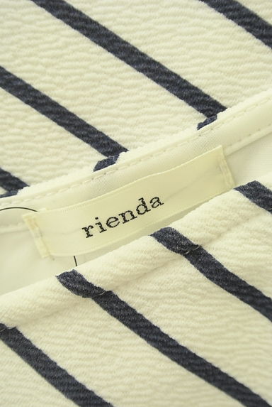 rienda（リエンダ）の古着「Vネックボーダーミニワンピース（キャミワンピース）」大画像６へ
