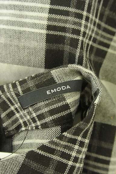EMODA（エモダ）の古着「オープンショルダーチェックカットソー（カットソー・プルオーバー）」大画像６へ