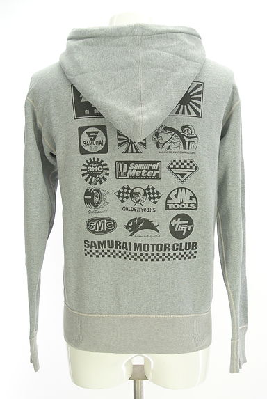 SAMURAI JEANS（サムライジーンズ）の古着「バックプリントジップパーカー（スウェット・パーカー）」大画像２へ