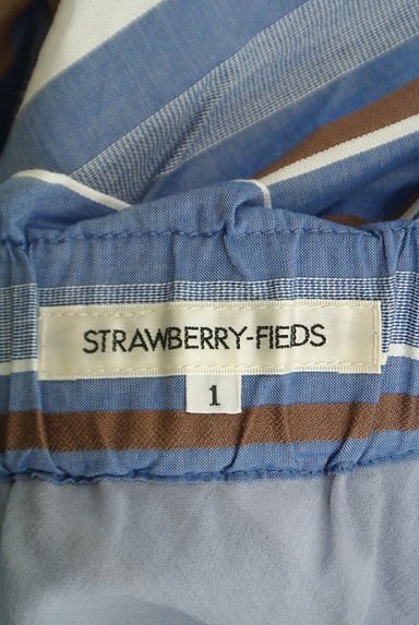 STRAWBERRY-FIELDS（ストロベリーフィールズ）の古着「マルチボーダーロングスカート（ロングスカート・マキシスカート）」大画像６へ