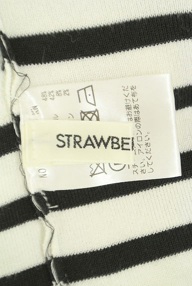 STRAWBERRY-FIELDS（ストロベリーフィールズ）の古着「スカラップボーダーニット（ニット）」大画像６へ