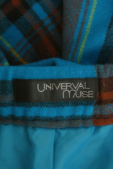 UNIVERVAL MUSE（ユニバーバルミューズ）の古着「チェック柄起毛ミモレスカート（ロングスカート・マキシスカート）」大画像６へ
