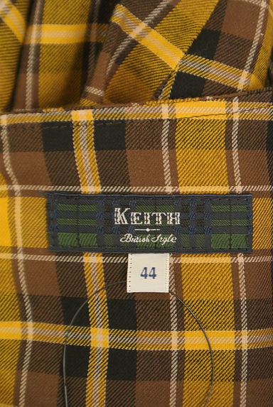 KEITH（キース）の古着「ドロストペプラムチェックカットソー（カットソー・プルオーバー）」大画像６へ