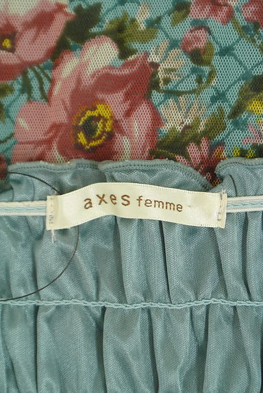 axes femme（アクシーズファム）の古着「花柄チュールワンピース（ワンピース・チュニック）」大画像６へ
