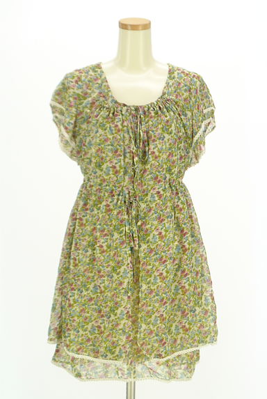 axes femme（アクシーズファム）の古着「小花柄シフォンミニワンピース（ワンピース・チュニック）」大画像１へ