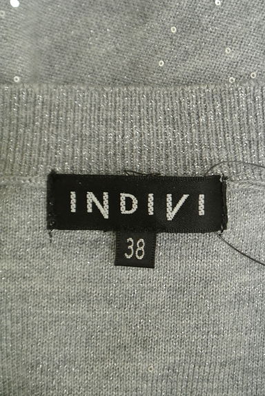 INDIVI（インディヴィ）の古着「スパンコールニット（ニット）」大画像６へ
