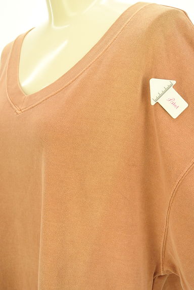 JEANASiS（ジーナシス）の古着「ファスナー付きビッグシルエットカットソー（スウェット・パーカー）」大画像５へ
