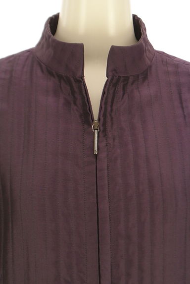 MAX MARA（マックスマーラ）の古着「ジップアップハイネック光沢ジャケット（ジャケット）」大画像４へ