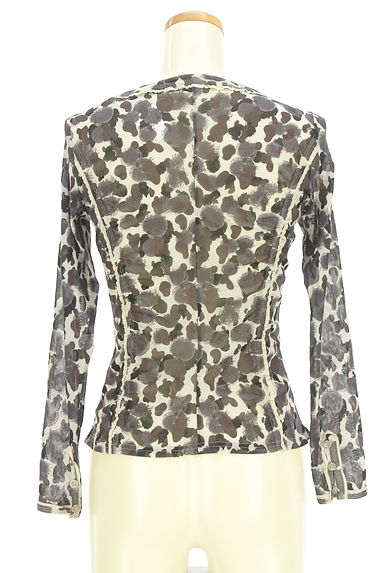 HIROKO KOSHINO（ヒロココシノ）の古着「HIROKO KOSHINO TRUNK ダブルジップシアーカーデ（カーディガン・ボレロ）」大画像２へ