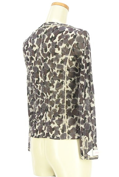 HIROKO KOSHINO（ヒロココシノ）の古着「HIROKO KOSHINO TRUNK ダブルジップシアーカーデ（カーディガン・ボレロ）」大画像４へ