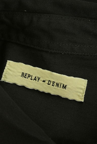 REPLAY（リプレイ）の古着「ワンポイント刺繍ラウンドヘムシャツ（カジュアルシャツ）」大画像６へ