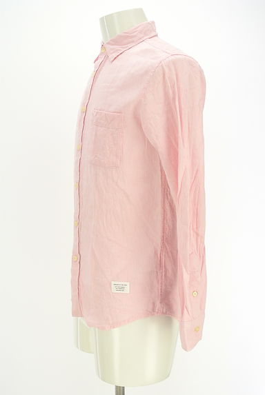 AZUL BY MOUSSY（アズールバイマウジー）の古着「コットンリネンラウンドヘムシャツ（カジュアルシャツ）」大画像３へ