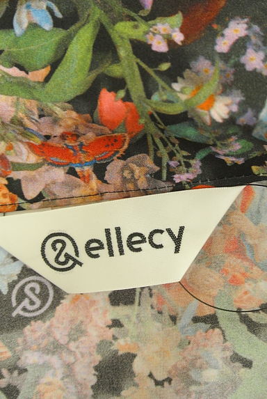 &ellecy（アンドエルシー）の古着「ベルト付き花柄ロングブラウス（ブラウス）」大画像６へ